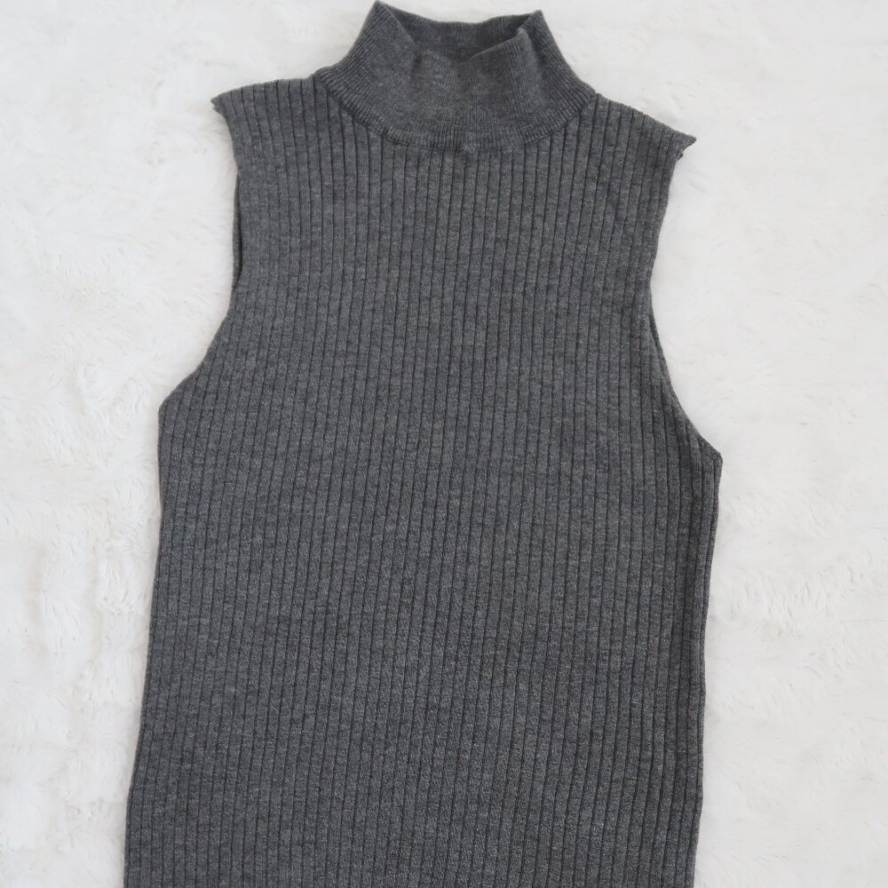 Gray Turtleneck Tank